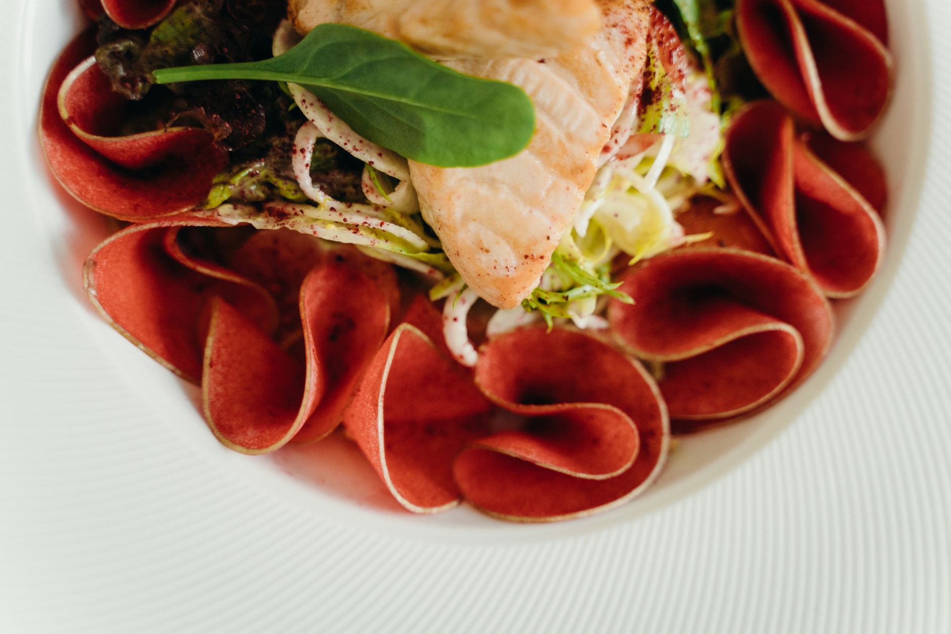 saumon légumes assiette